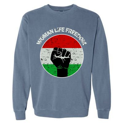 Woman Life Freedom Iran, Rise With Women Of Iran Garment-Dyed Sweatshirt