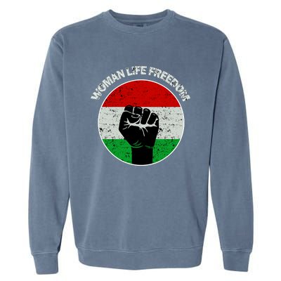 Woman Life Freedom Iran, Rise With Women Of Iran Garment-Dyed Sweatshirt