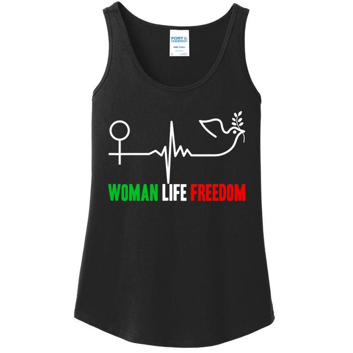 Woman Life Freedom Zan Zendegi Azadi  Life Freedom Ladies Essential Tank