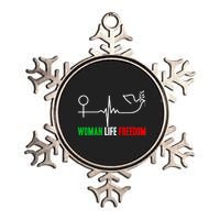 Woman Life Freedom Zan Zendegi Azadi  Life Freedom Metallic Star Ornament