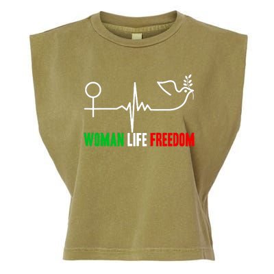 Woman Life Freedom Zan Zendegi Azadi  Life Freedom Garment-Dyed Women's Muscle Tee