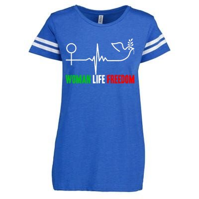 Woman Life Freedom Zan Zendegi Azadi  Life Freedom Enza Ladies Jersey Football T-Shirt