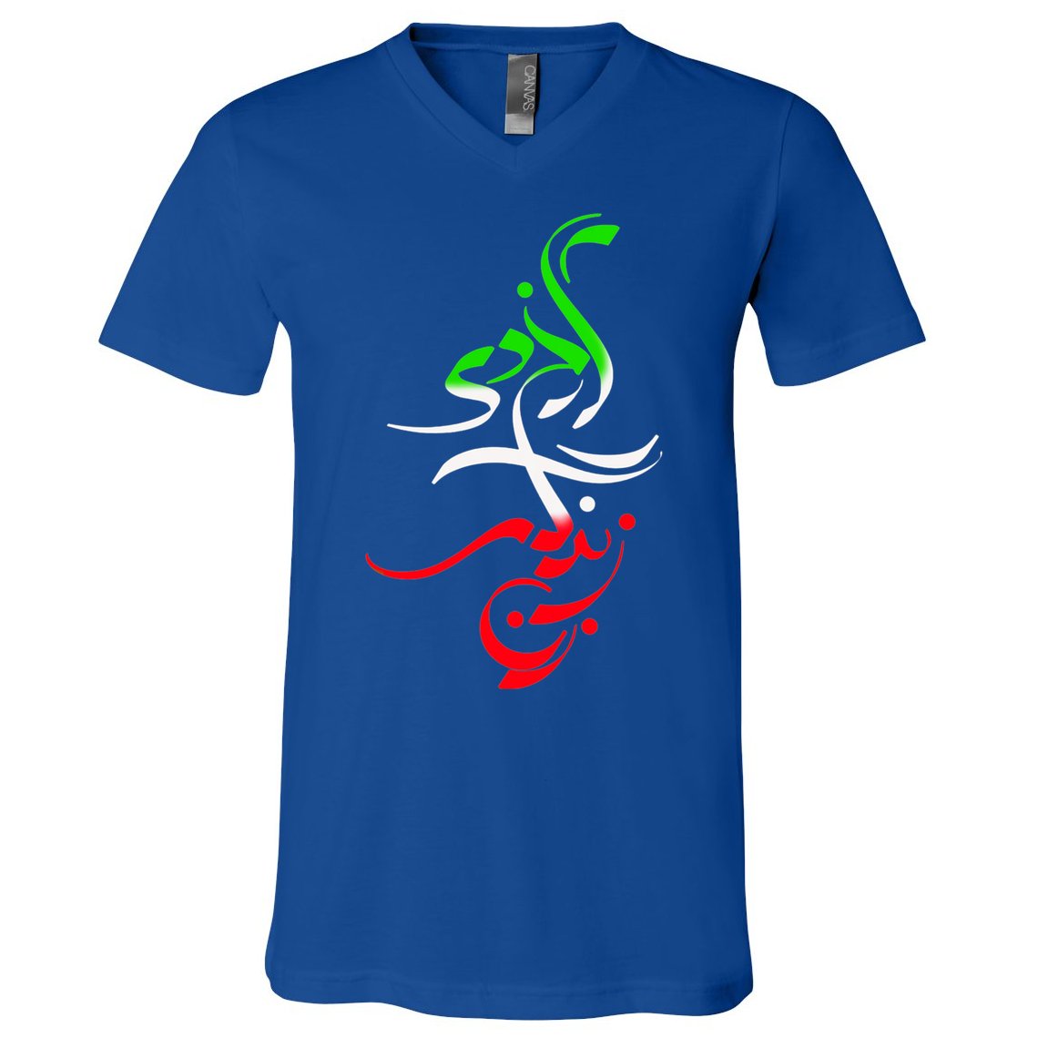 Woman Life Freedom Zan Zendegi Azadi Iran Womens V-Neck T-Shirt