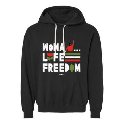 Woman Life Freedom Garment-Dyed Fleece Hoodie