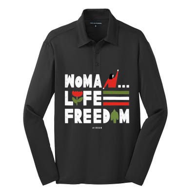 Woman Life Freedom Silk Touch Performance Long Sleeve Polo