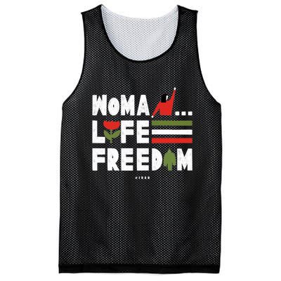 Woman Life Freedom Mesh Reversible Basketball Jersey Tank