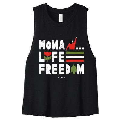 Woman Life Freedom Women's Racerback Cropped Tank