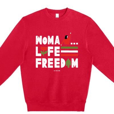 Woman Life Freedom Premium Crewneck Sweatshirt