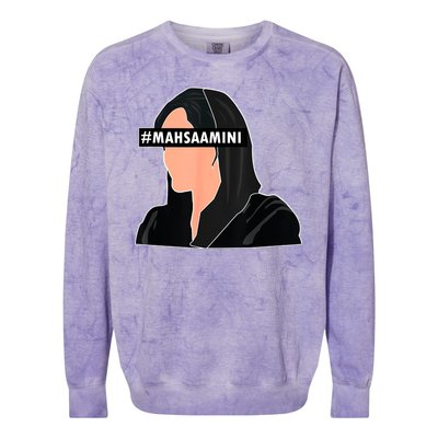 Women Life Freedom Iran #Mahsa Amini Colorblast Crewneck Sweatshirt