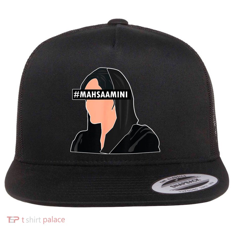 Women Life Freedom Iran #Mahsa Amini Flat Bill Trucker Hat