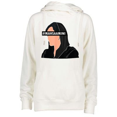 Women Life Freedom Iran #Mahsa Amini Womens Funnel Neck Pullover Hood