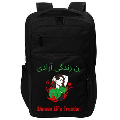Woman Life Freedom Zan Zendegi Azadi Persian Woman Iran Impact Tech Backpack