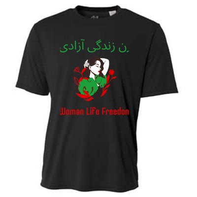 Woman Life Freedom Zan Zendegi Azadi Persian Woman Iran Cooling Performance Crew T-Shirt