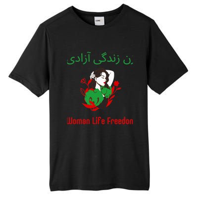 Woman Life Freedom Zan Zendegi Azadi Persian Woman Iran Tall Fusion ChromaSoft Performance T-Shirt