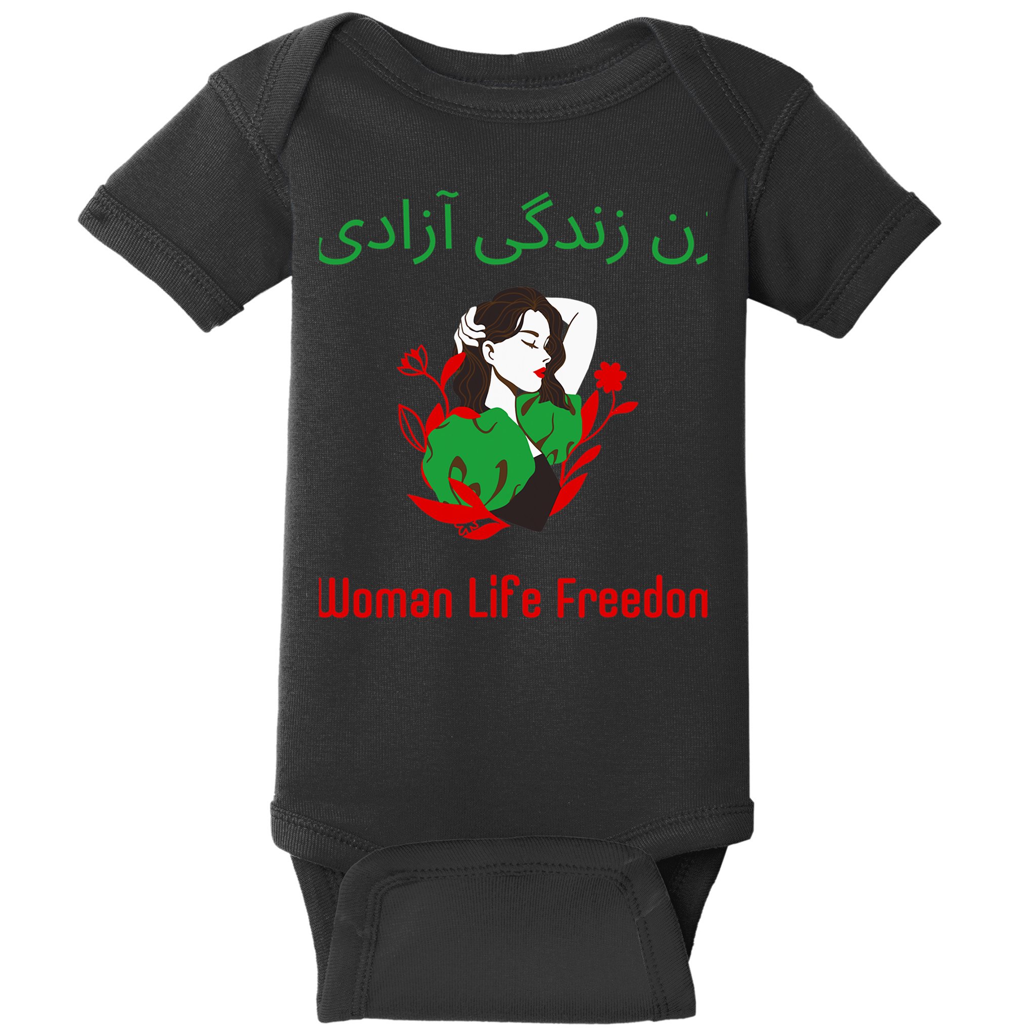 Woman Life Freedom Zan Zendegi Azadi Persian Woman Iran Baby Bodysuit