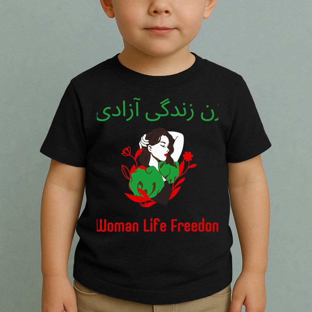 Woman Life Freedom Zan Zendegi Azadi Persian Woman Iran Toddler T-Shirt