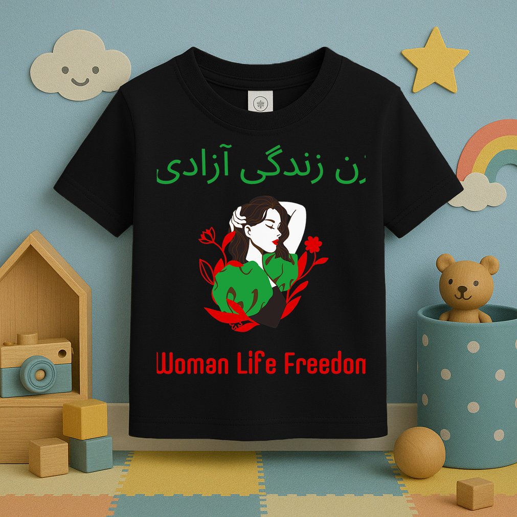 Woman Life Freedom Zan Zendegi Azadi Persian Woman Iran Toddler T-Shirt