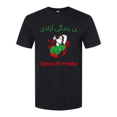 Woman Life Freedom Zan Zendegi Azadi Persian Woman Iran Softstyle CVC T-Shirt