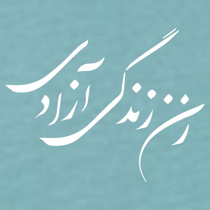 Wo  Life Freedom in Farsi Zan Zendegi Azadi Sueded Cloud Jersey T-Shirt