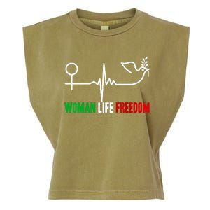 Woman Life Freedom Zan Zendegi Azadi Women Life Freedom Garment-Dyed Women's Muscle Tee