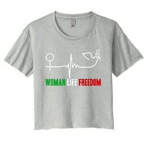 Woman Life Freedom Zan Zendegi Azadi Women Life Freedom Women's Crop Top Tee