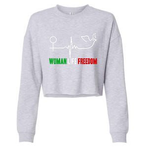 Woman Life Freedom Zan Zendegi Azadi Women Life Freedom Cropped Pullover Crew