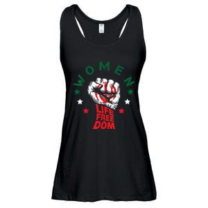 WOMEN LIFE FREEDOM Farsi Zan Zendegi Azadi With Female Fist Ladies Essential Flowy Tank