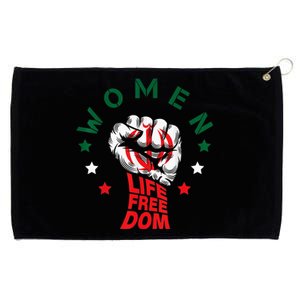 WOMEN LIFE FREEDOM Farsi Zan Zendegi Azadi With Female Fist Grommeted Golf Towel