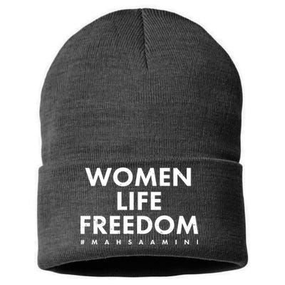 Women Life Freedom #Mahsa Amini Sustainable Knit Beanie