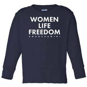 Women Life Freedom #Mahsa Amini Toddler Long Sleeve Shirt