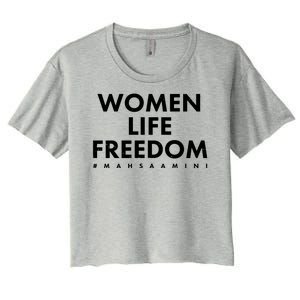 Women Life Freedom #Mahsa Amini Women's Crop Top Tee