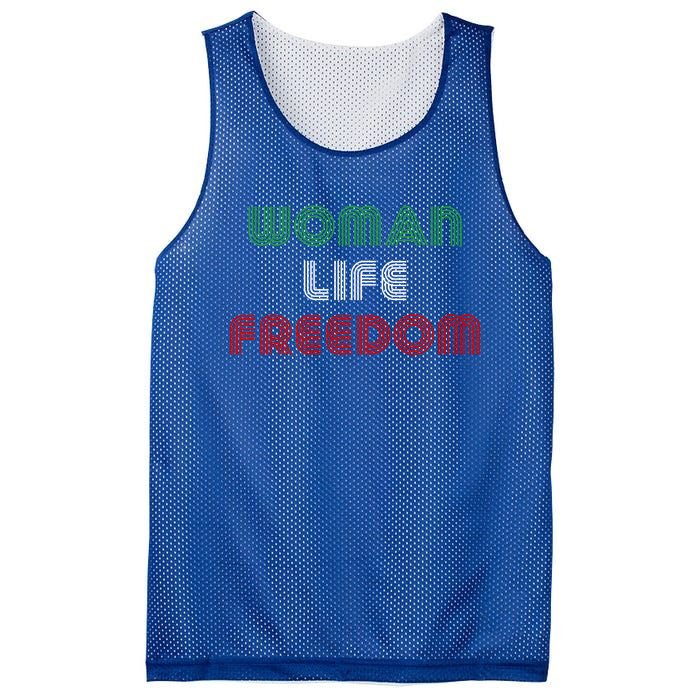 Wo Life Freedom Iran Protest Slogan Gift Mesh Reversible Basketball Jersey Tank