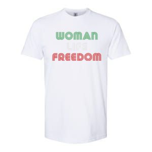 Wo Life Freedom Iran Protest Slogan Gift Softstyle CVC T-Shirt