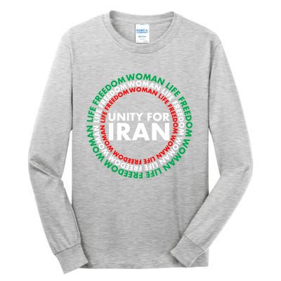 Wo Life Freedom Iran Unity For Iran Gift Tall Long Sleeve T-Shirt