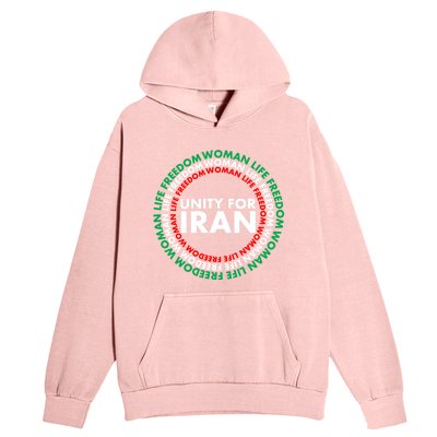 Wo Life Freedom Iran Unity For Iran Gift Urban Pullover Hoodie