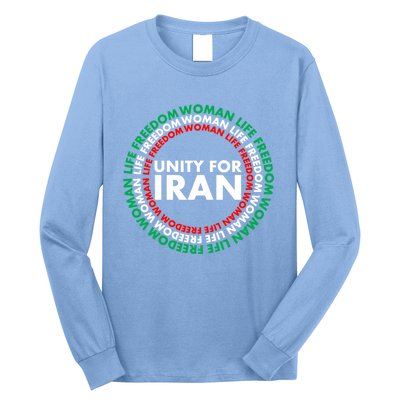 Wo Life Freedom Iran Unity For Iran Gift Long Sleeve Shirt