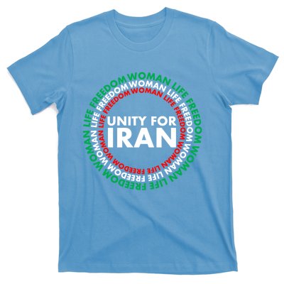 Wo Life Freedom Iran Unity For Iran Gift T-Shirt