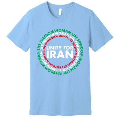 Wo Life Freedom Iran Unity For Iran Gift Premium T-Shirt