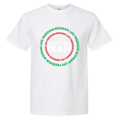 Wo Life Freedom Iran Unity For Iran Gift Garment-Dyed Heavyweight T-Shirt