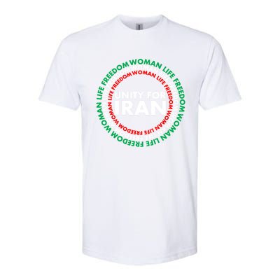 Wo Life Freedom Iran Unity For Iran Gift Softstyle CVC T-Shirt