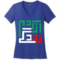 Wo Life Freedom Iran Zan Zendegi Azadi Persian Cool Gift Women's V-Neck T-Shirt