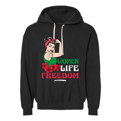 Wo Life Freedom, Support Wo Iran, Cute Iranian Wo Garment-Dyed Fleece Hoodie