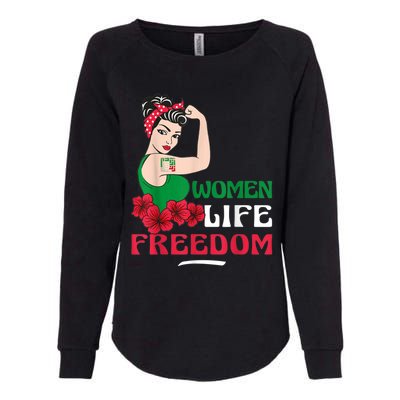 Wo Life Freedom, Support Wo Iran, Cute Iranian Wo Womens California Wash Sweatshirt