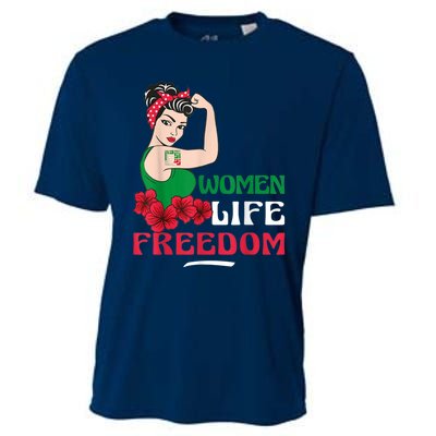 Wo Life Freedom, Support Wo Iran, Cute Iranian Wo Cooling Performance Crew T-Shirt