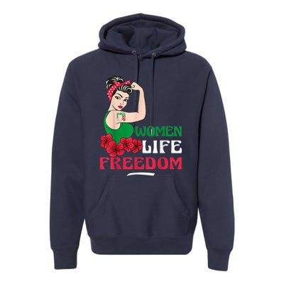 Wo Life Freedom, Support Wo Iran, Cute Iranian Wo Premium Hoodie