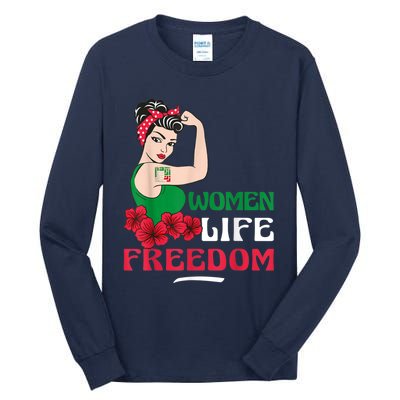 Wo Life Freedom, Support Wo Iran, Cute Iranian Wo Tall Long Sleeve T-Shirt