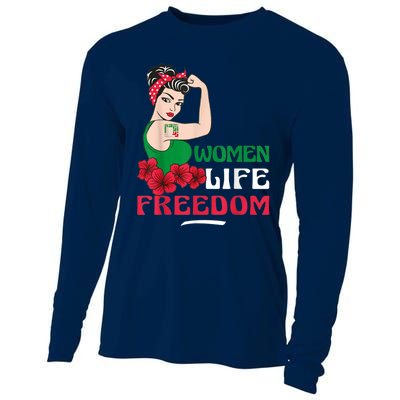 Wo Life Freedom, Support Wo Iran, Cute Iranian Wo Cooling Performance Long Sleeve Crew