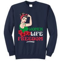 Wo Life Freedom, Support Wo Iran, Cute Iranian Wo Tall Sweatshirt