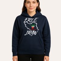 Women Life Freedom Vintage Iranian Distressed Free Iran Hoodie