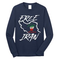 Women Life Freedom Vintage Iranian Distressed Free Iran Long Sleeve Shirt